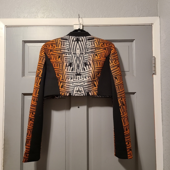 Animal print crop blazer - Picture 2 of 4
